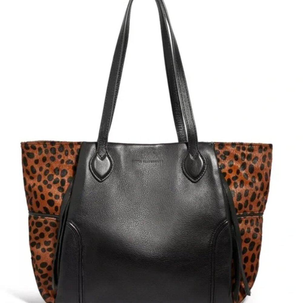 Aimee Kestenberg Chelsea Novelty Tote Bag - Honey Cheetah Calf Hair